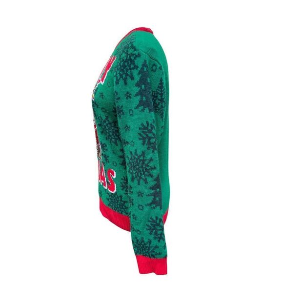 Meowy Catmus Ugly Christmas Sweater by Party Sweater  Sz. M Cat Christmas - Picture 3 of 8